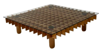 XL Kyoto Graphic Coffee Table by Gianfranco Frattini for Ghianda / Knoll, 1974